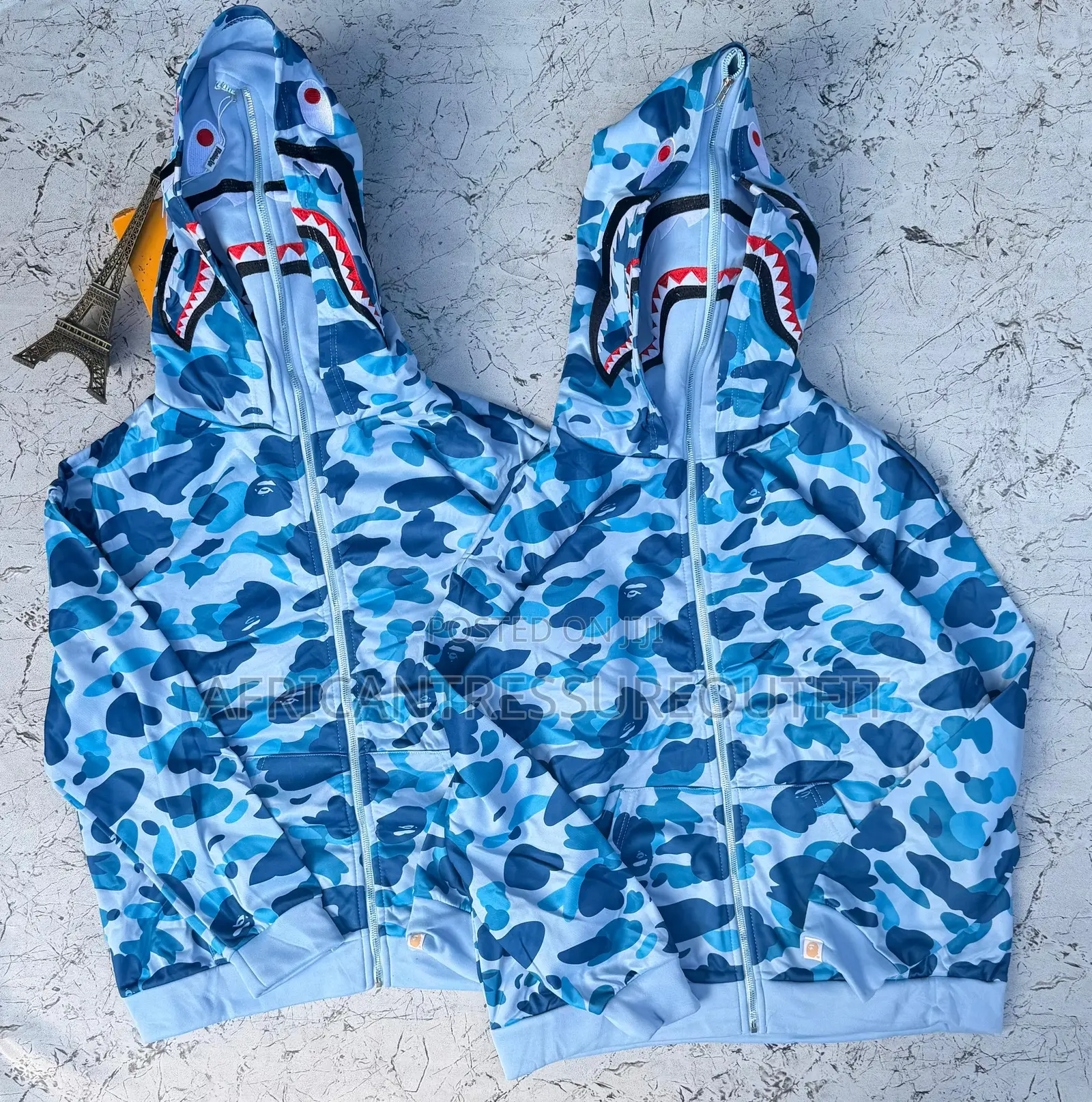 Camo Shark Full Zip Up Hoodies Collection