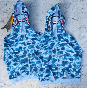 Camo Shark Full Zip Up Hoodies Collection