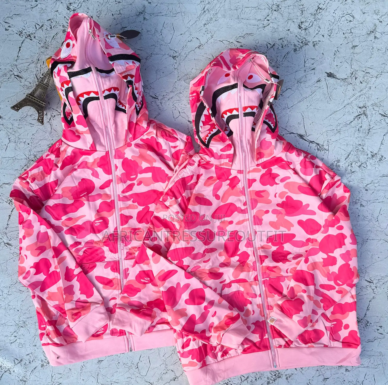 Camo Shark Full Zip Up Hoodies Collection