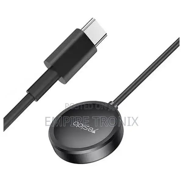 Yesido Type-C Wireless Magnetic Watch Charger Black