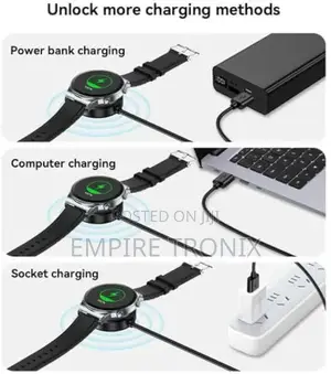 Yesido Type-C Wireless Magnetic Watch Charger Black