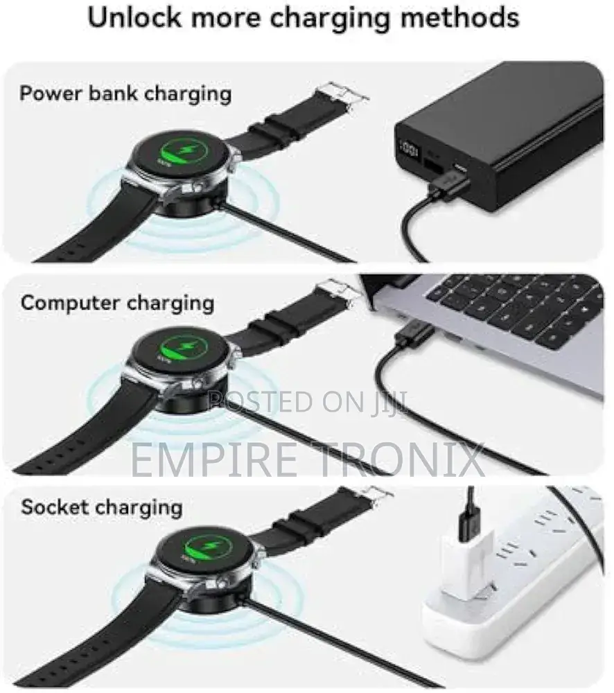 Yesido Type-C Wireless Magnetic Watch Charger Black