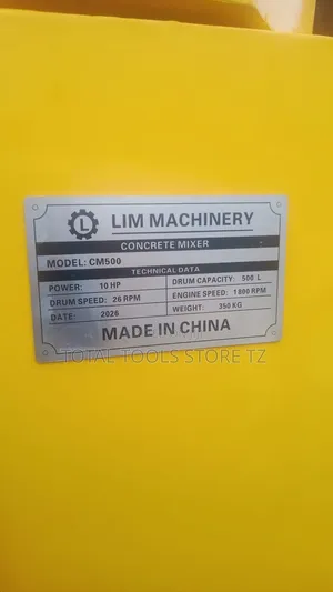 Lim Machinery Concrete Mixers 500l
