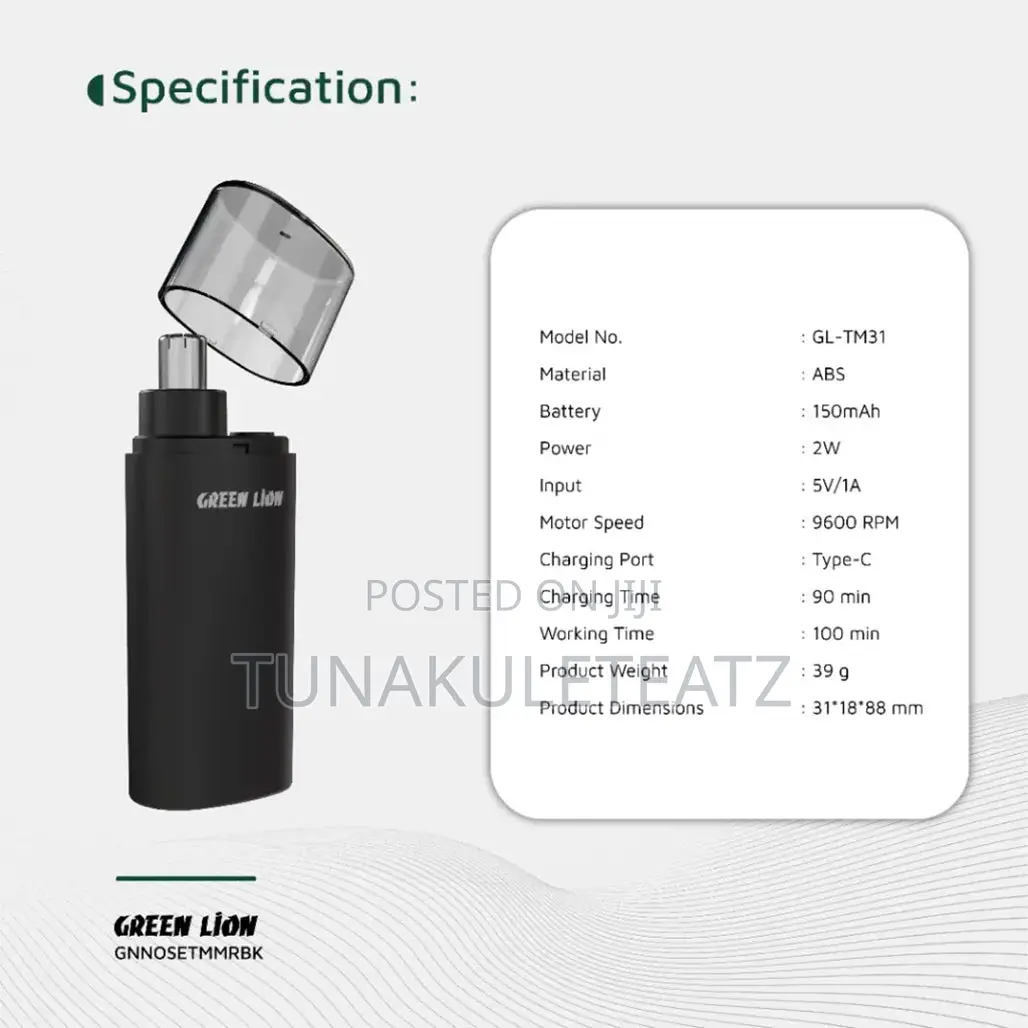 Green Lion Nose Pro Nose Ear Trimmer