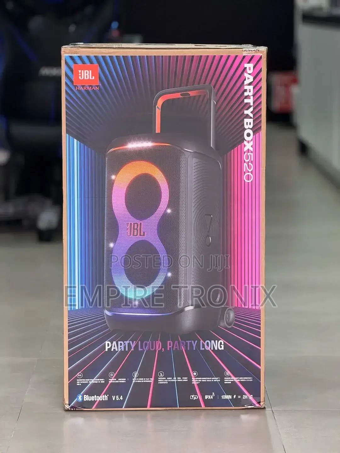 JBL Partybox 520|Portable Battery-Powered Bluetooth Party Speaker