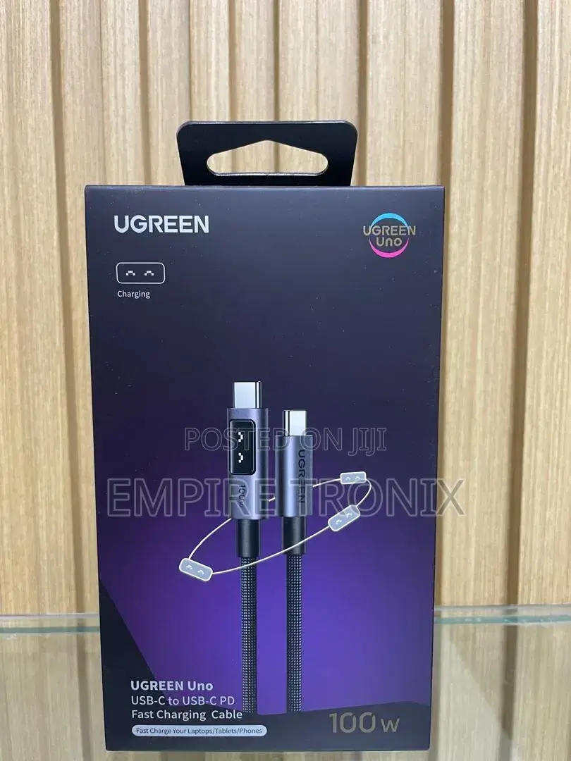 Ugreen Uno Usb-C to Usb-C Cable 100w With Smart Led Display 3m