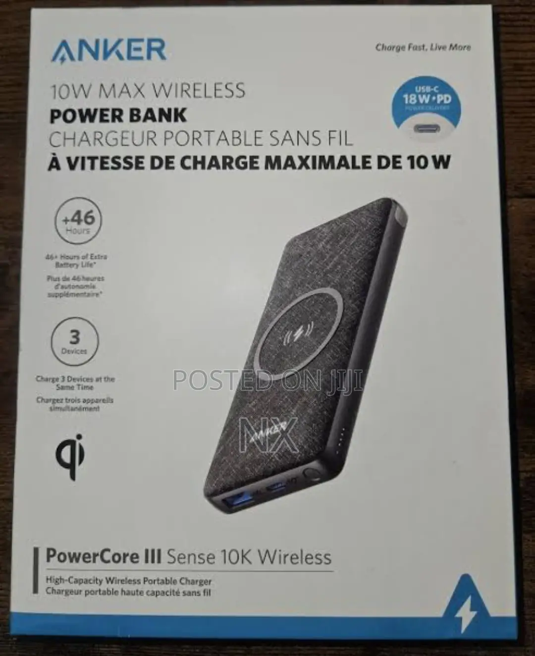 Anker Powerbank Powercore Iii Sense 10,000mah With Wireless Charging
