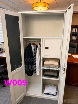 Modern 2-Door Wardrobe With Internal Safe
