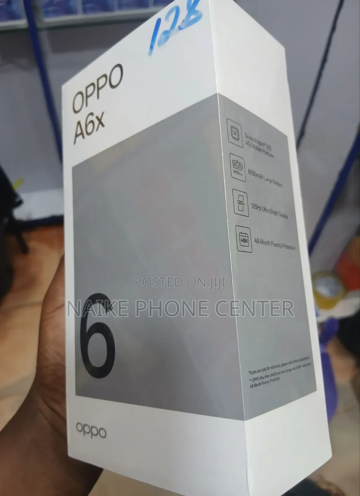 New Oppo A6x 128 GB Blue