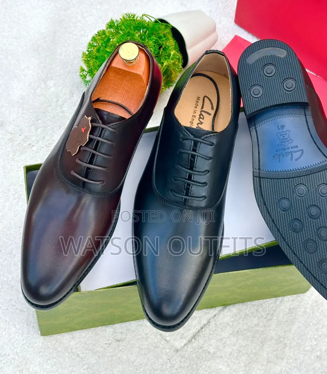 Men's Leather Shoes New and Original 2 Colours Clarks Branded