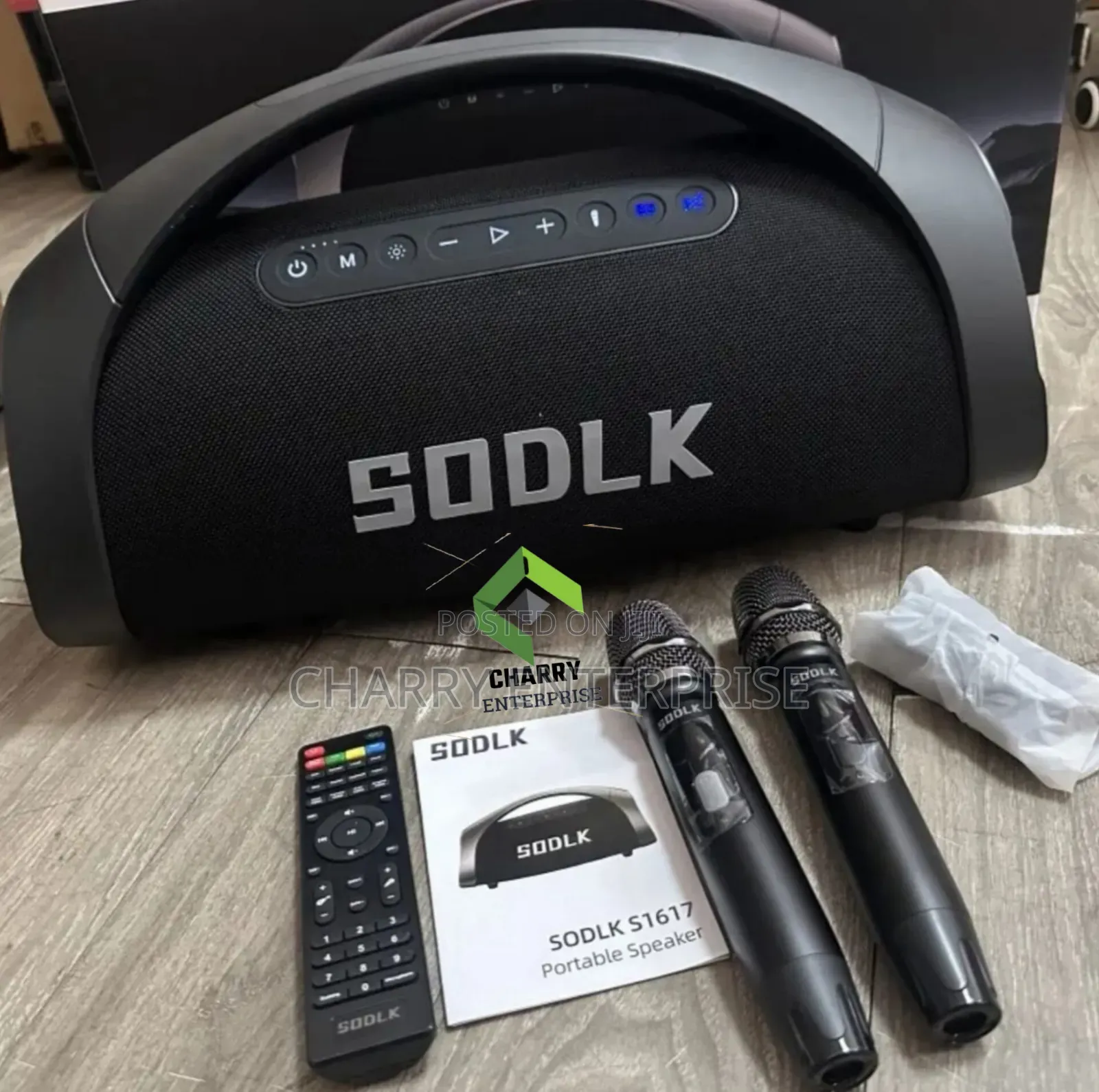 Powerful Sodlk S1617 Bluetooth Speaker 320w for Parties Karaoke 2mic