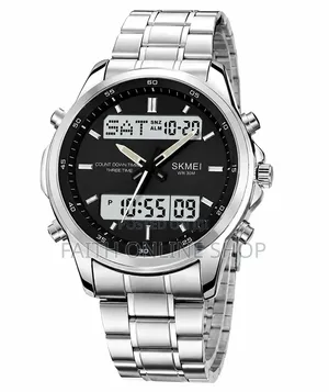 Skmei 2049 Luxury Analog-Digital Stainless Steel Sports Watch for Men