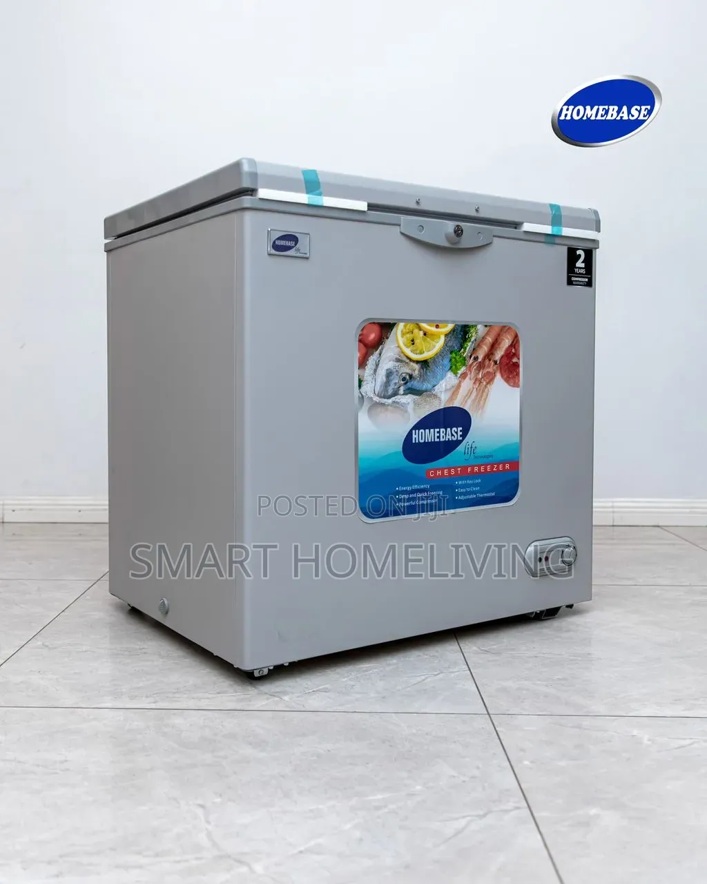 Homebase Life Single Door Chest Freezer