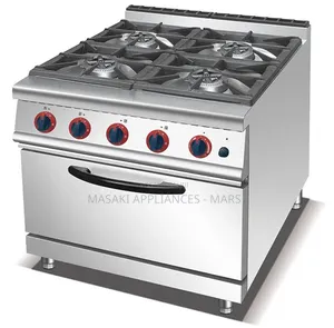 HGR-705a – 4-Burner – Gas Range With Electric Oven – Commercial