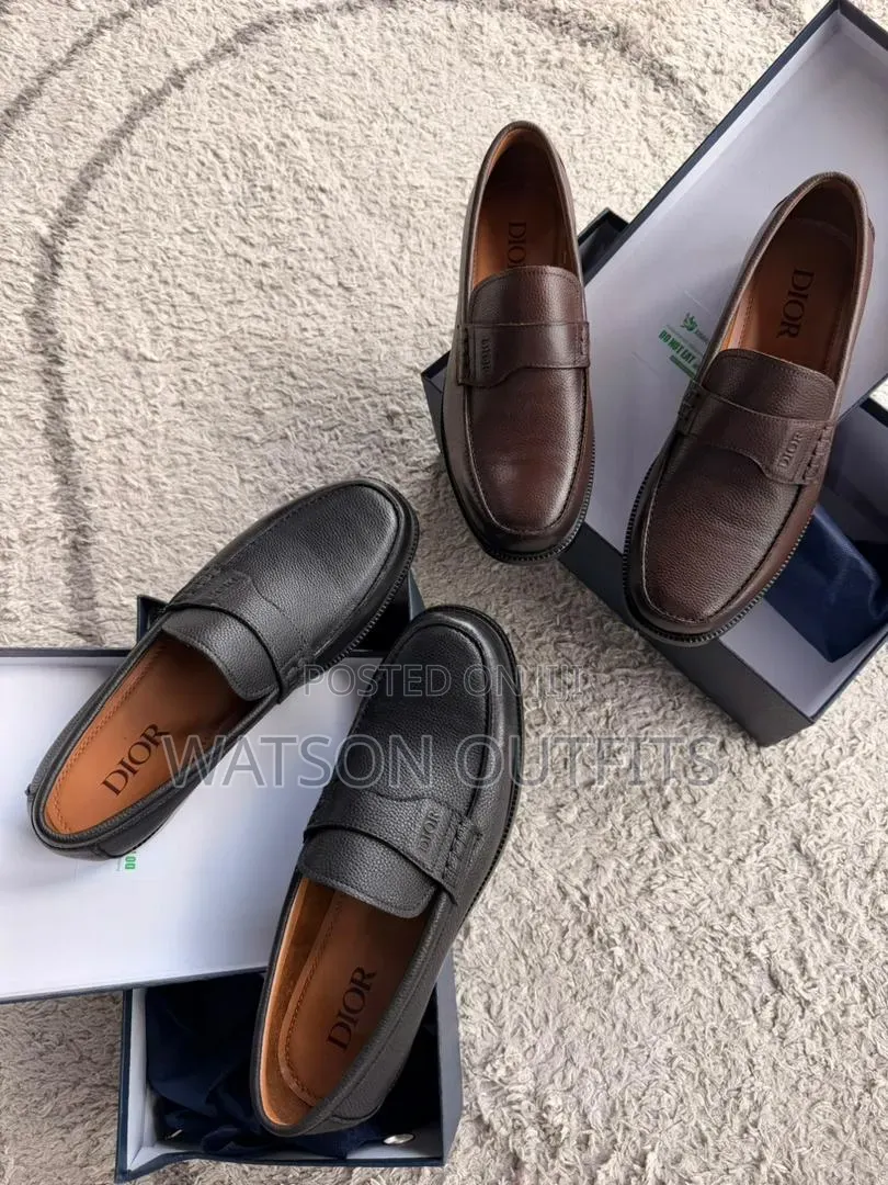 Men's Leather Shoes Black Coffee and Grey Colours Brand New