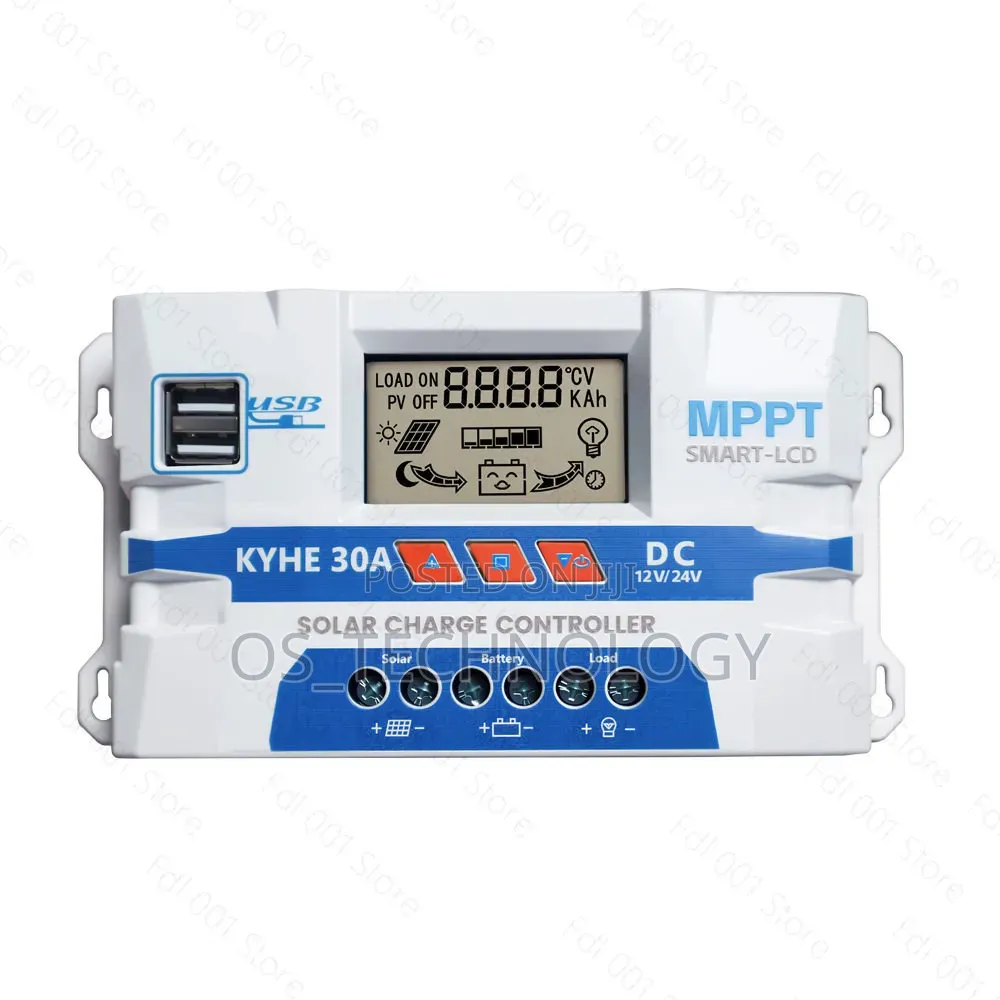 Original Solar Controller 30a 12v/24v,Lithium Battery 12.6v,14v,24v