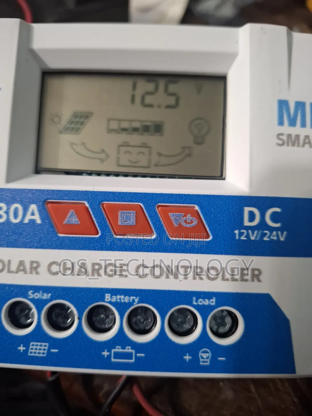Original Solar Controller 30a 12v/24v,Lithium Battery 12.6v,14v,24v