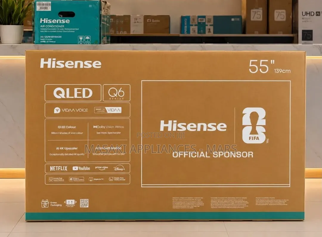 Brand New! Hisense 55q6q Qled , 60hz Vidaa Smart Tv