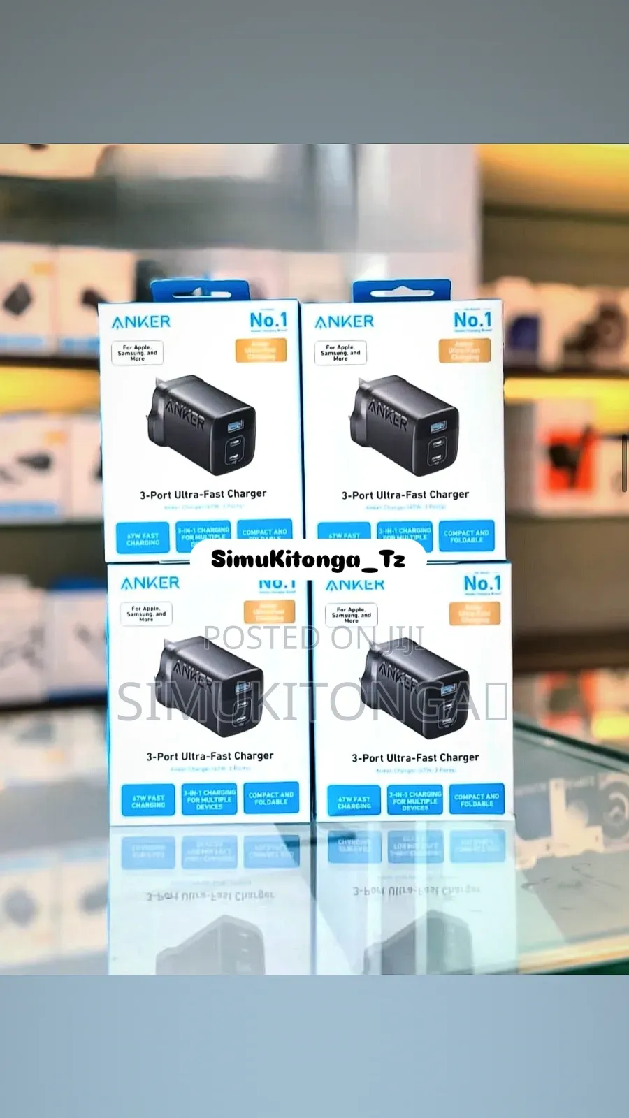 Anker Power Point Iii 3port 65w
One Charger for 3 Devices
 •