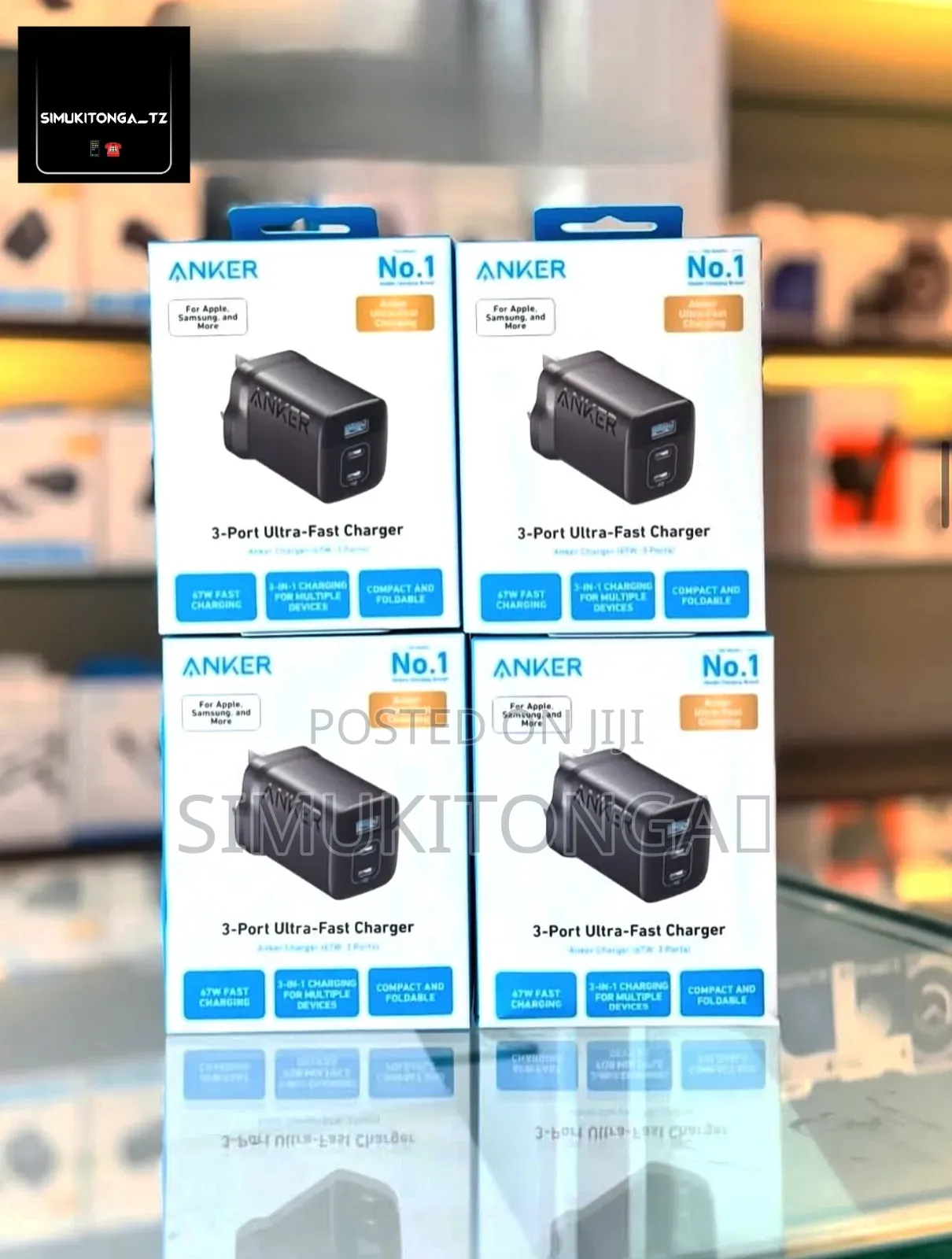 Anker Power Point Iii 3port 65w
One Charger for 3 Devices
 •