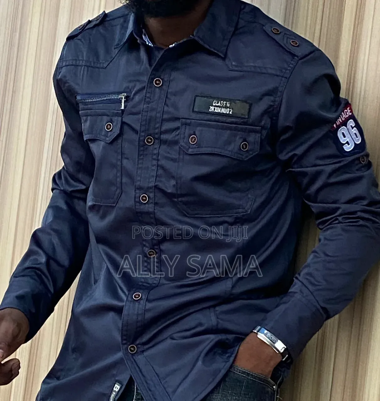 Men's Shirts Double Pocket Good Design Good Quality