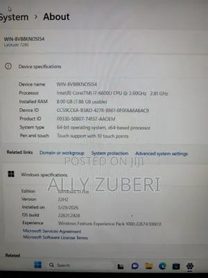 Laptop Dell Latitude 7280 8GB Intel Core i7 SSD 256GB