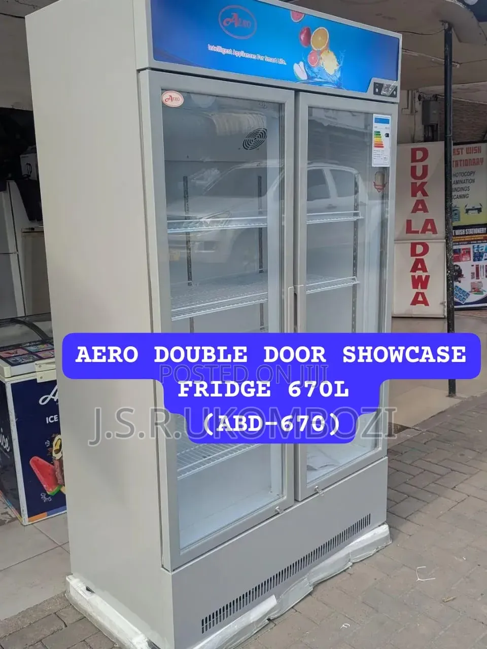 Aero Showcase Fridges – Big Capacity 670l
