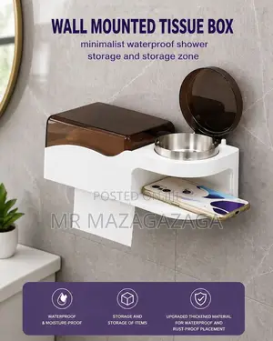 Wall Mounted Tissue Box Holder