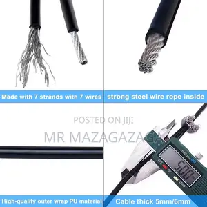 Gym Cable Heavy Duty Steel Wire Rope 1 Meter