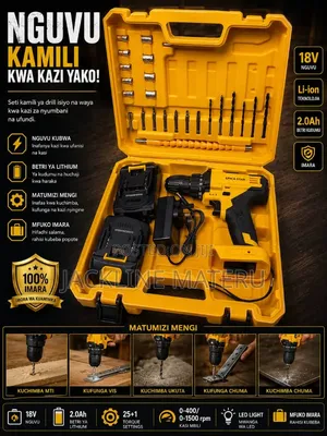 Cordless Drill Epica Star 18v