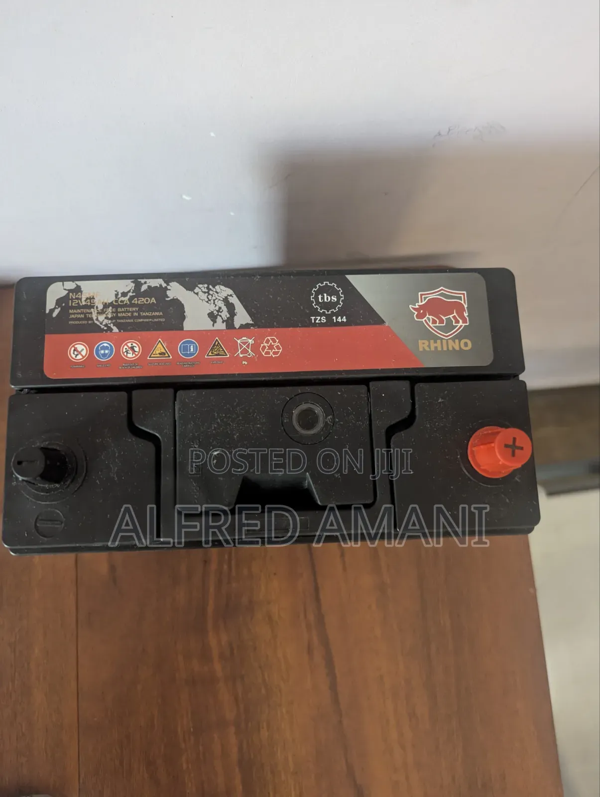 Automotive Battery (Liquid) N45mf, 12v45ah. Rhino King of Power