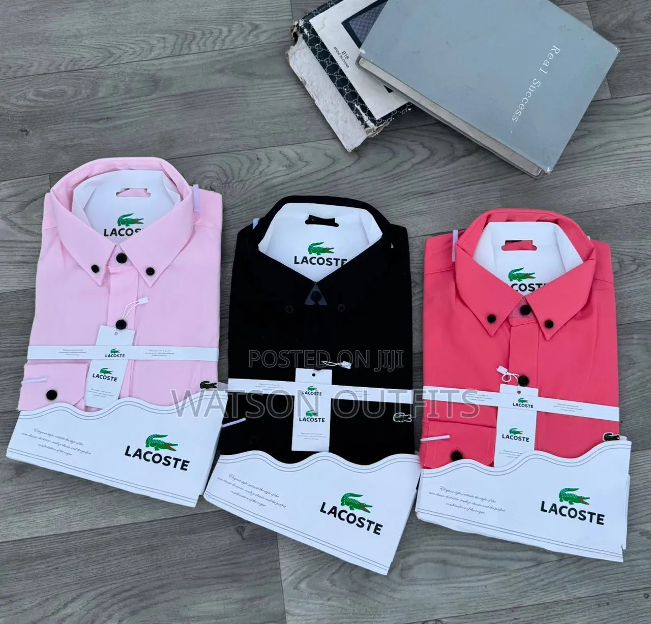 Men's Cotton Materials Shirts or Mashati Original Lacoste Brand