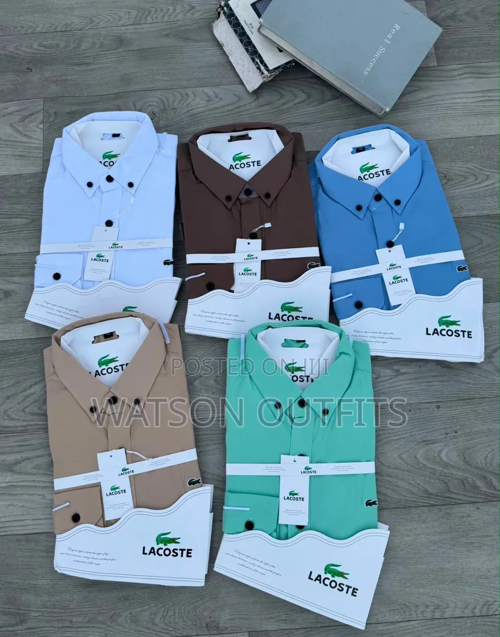 Men's Cotton Materials Shirts or Mashati Original Lacoste Brand
