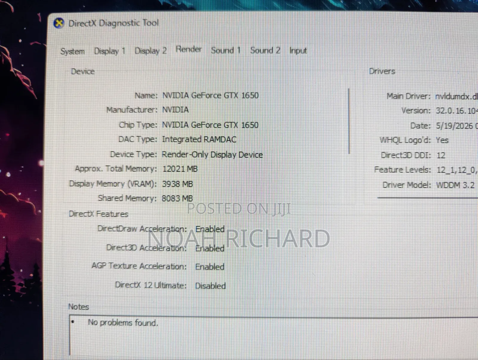 Laptop Lenovo Ideapad Gaming 3 16GB Intel Core i5 SSD 512GB