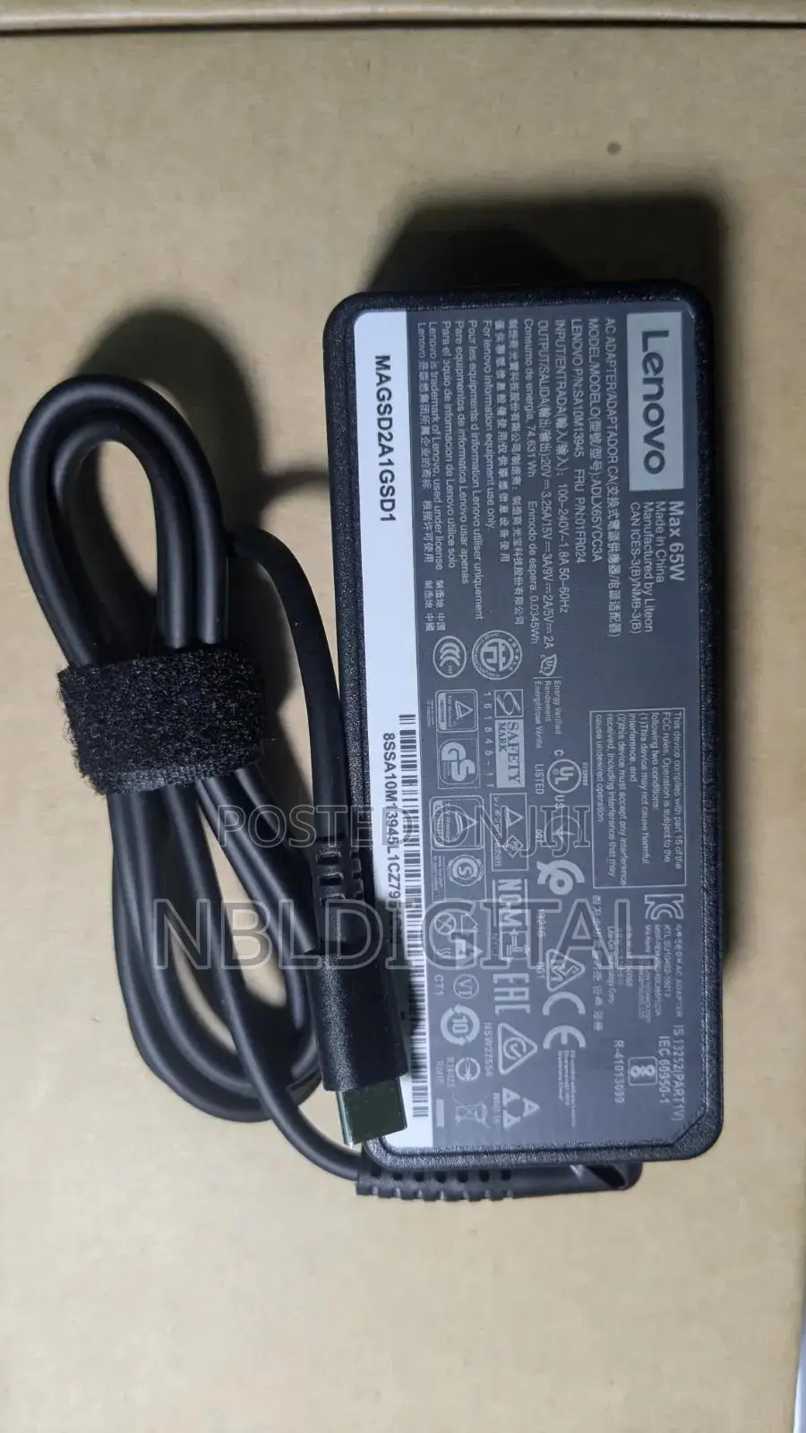 Lenovo 65w Laptop Charger Suitable for Any Type C Laptop, Smartphone