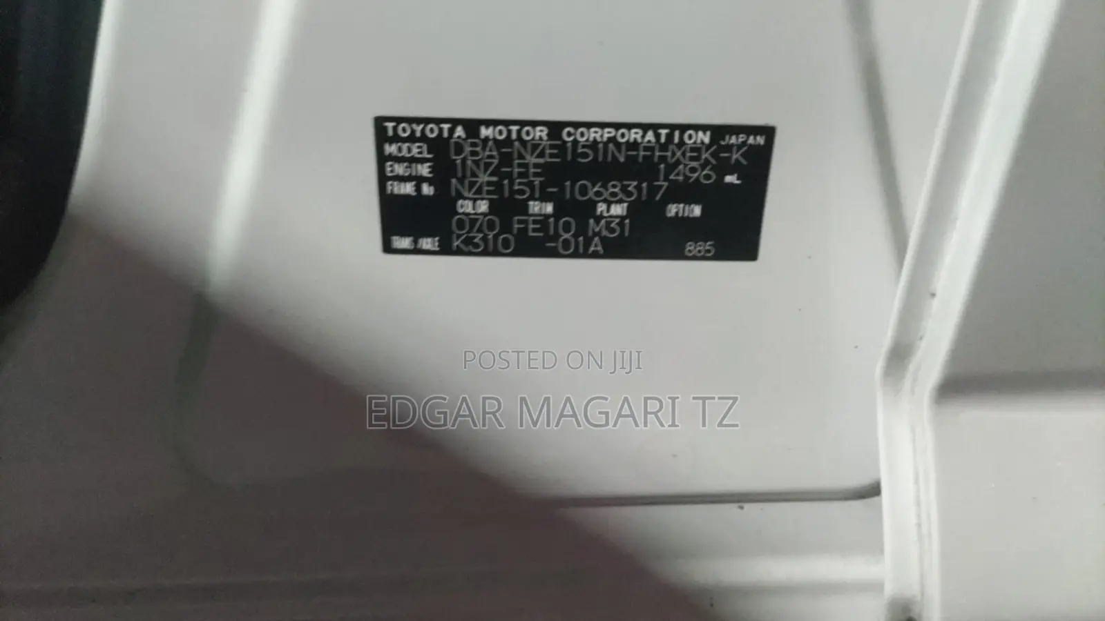 Toyota Corolla Rumion 2007 White