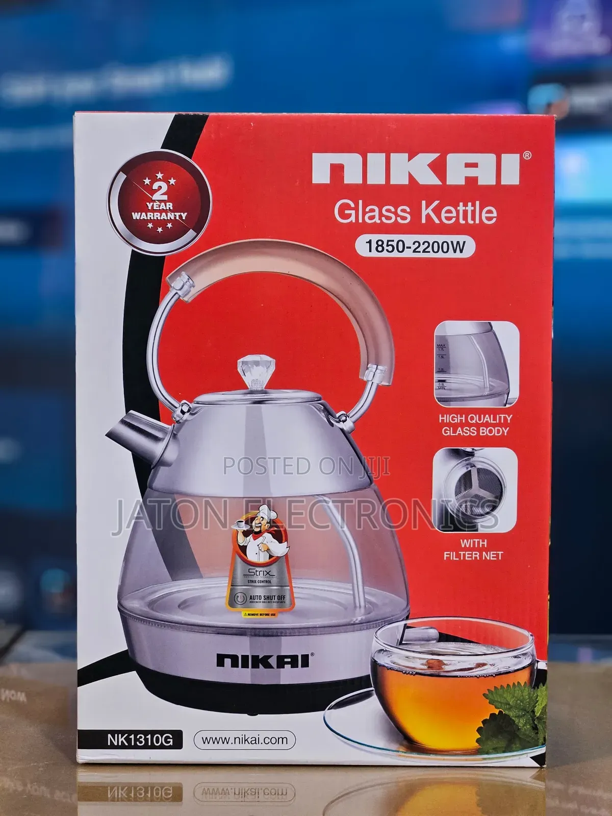 Nikai Electric Kettle 1.7 Liter 2200watts