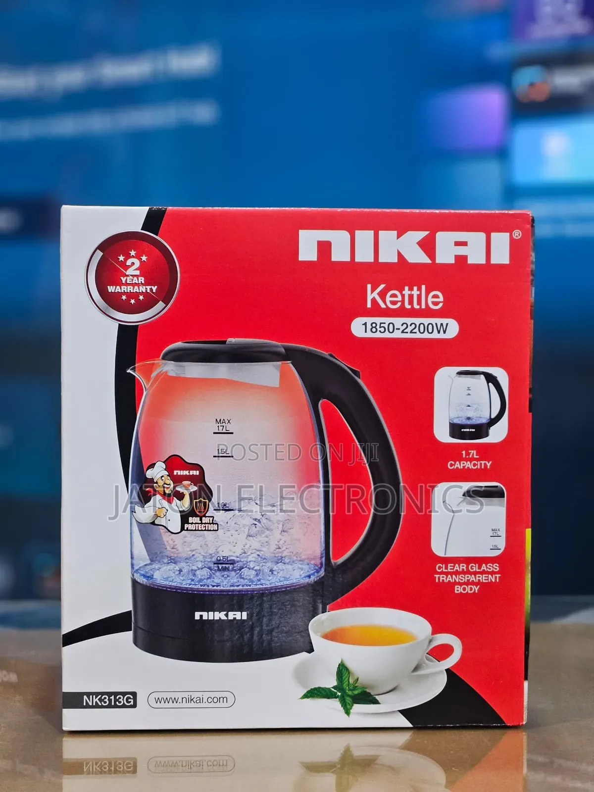 Nikai Electric Kettle 1.7liter 2200watts