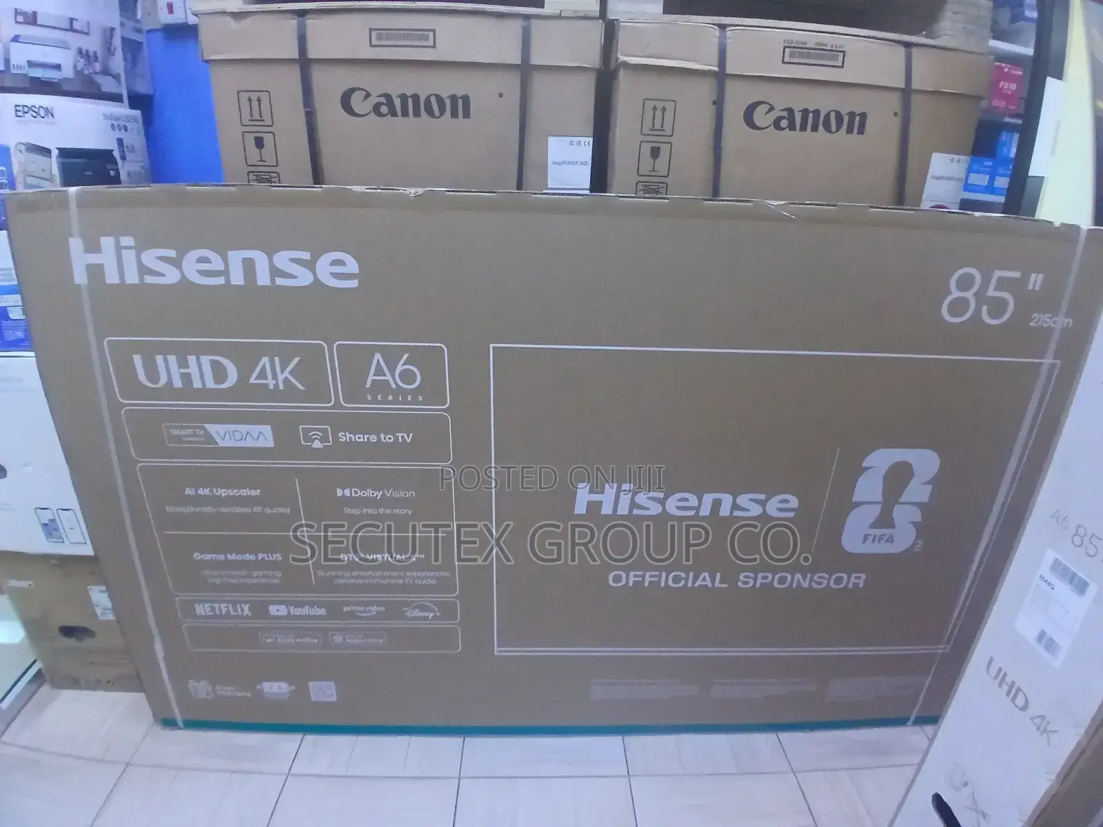 Hisense 85a6q 85” Uhd Smart TV – Brand New
