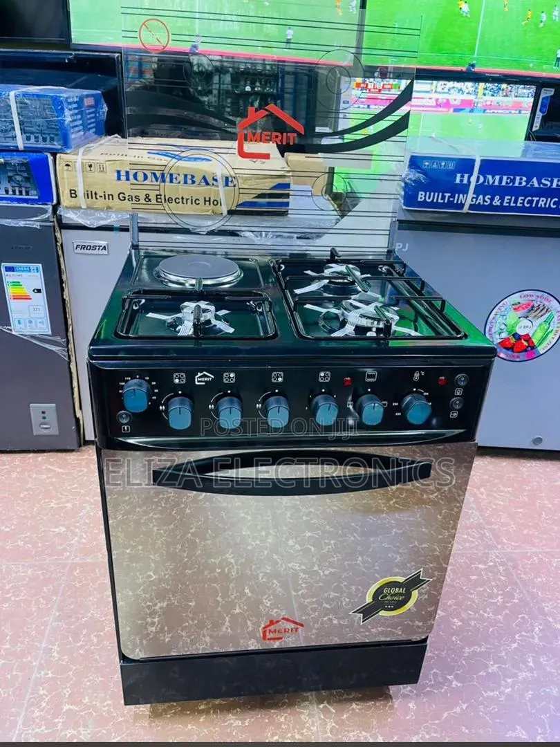 Merty Cooker With Threee Gas Burners Aond One Eletric Hot Plate