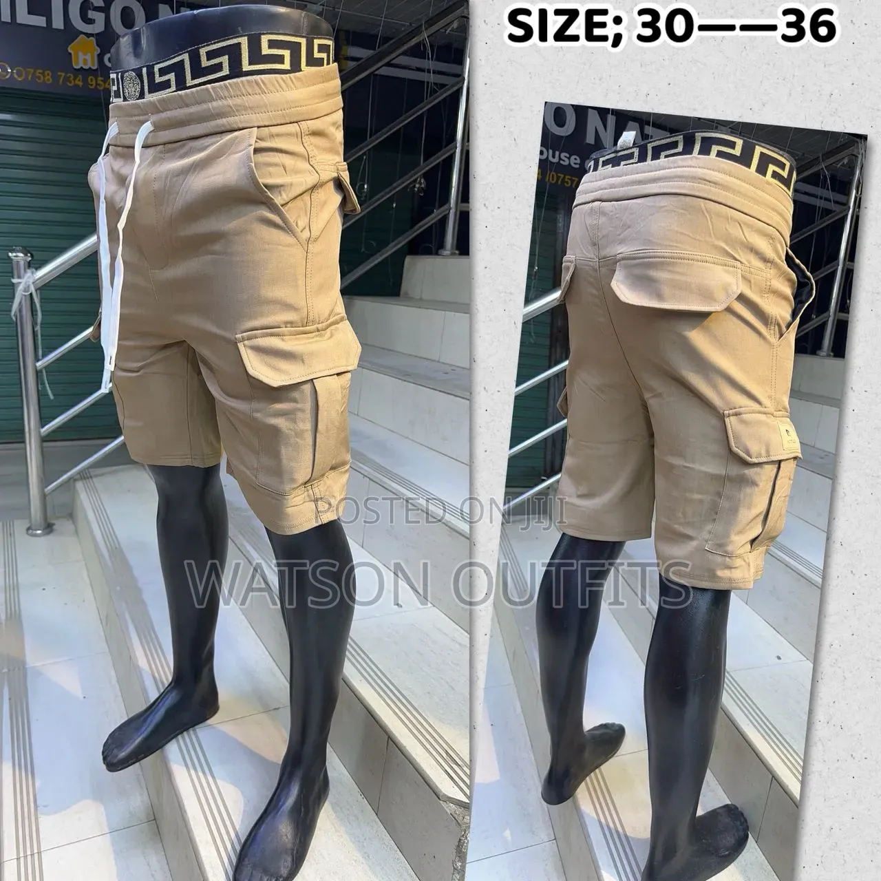 Men's Shorts or Short Cargo Pants or Trousers Materials Smart