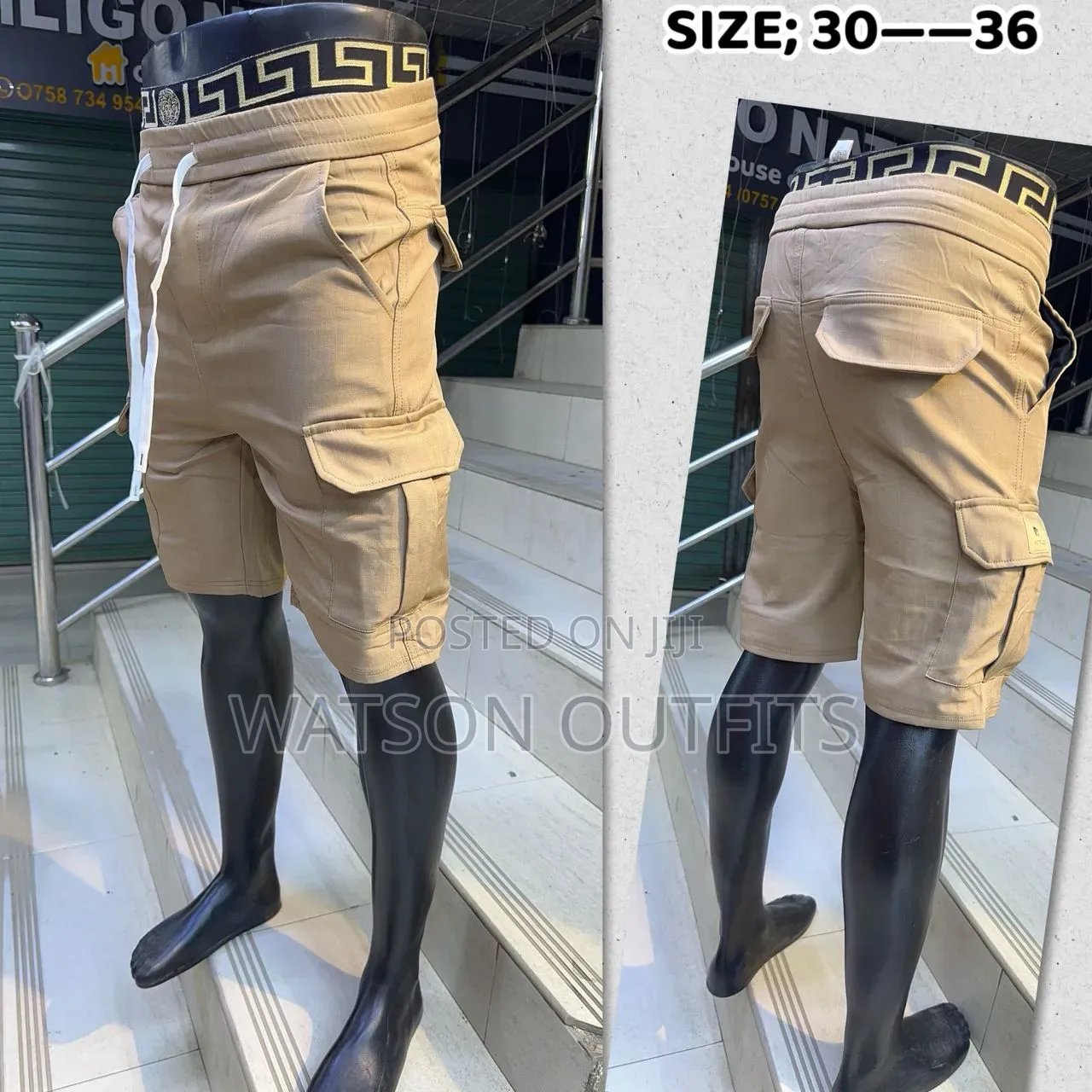 Men's Shorts or Short Cargo Pants or Trousers Materials Smart