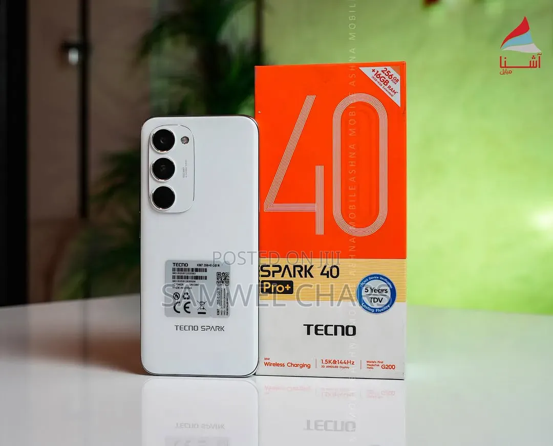 New Tecno Spark 40 Pro+ 256 GB White