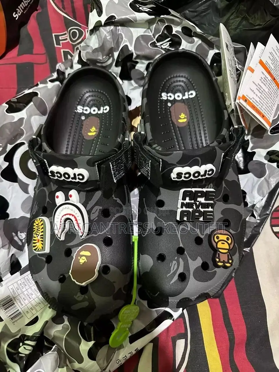 Crocs With Bathin Ape Clogs Collection Available