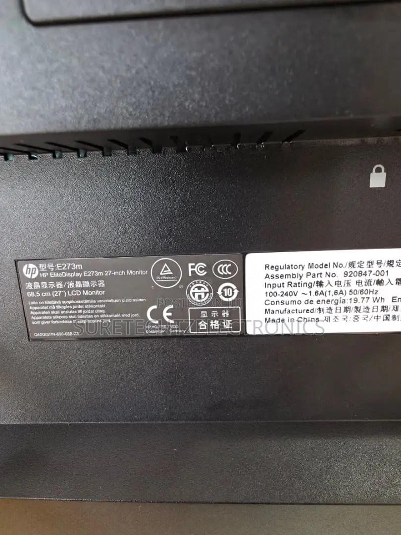 Hp E27m~ 27 Inch Frameless Monitor