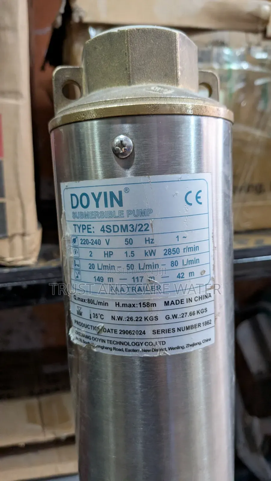 Doyin Submersible Pump 2hp