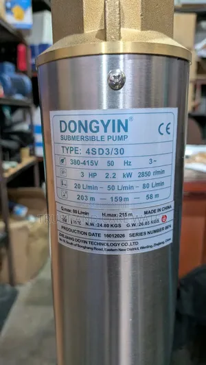 Dongyin Submersible Pump 3hp 3phase (2inch)