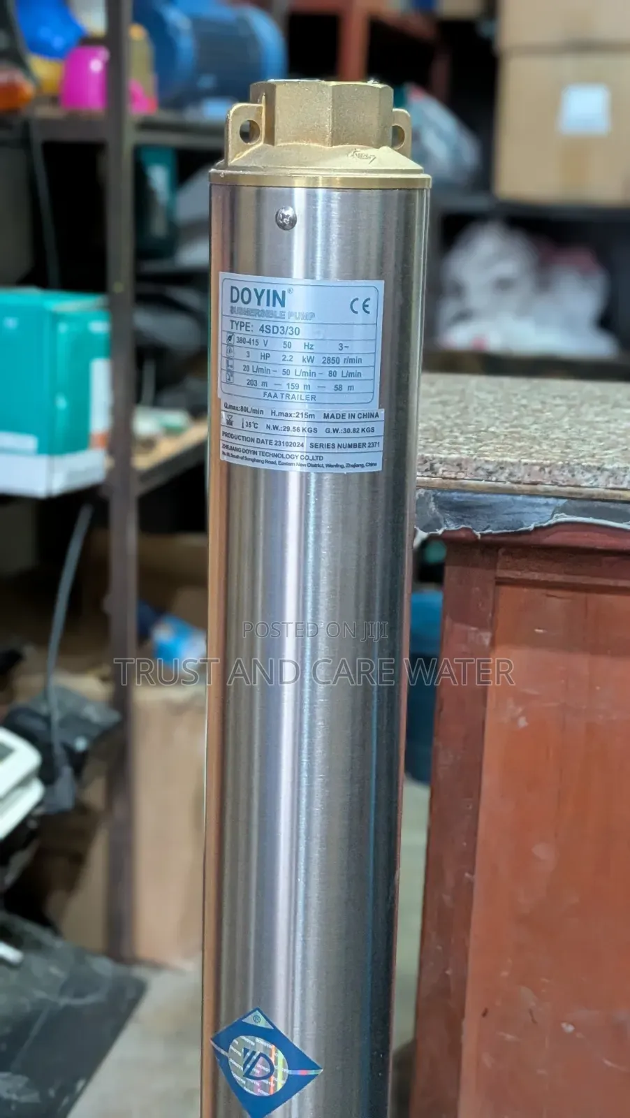 Doyin Submersible Pump 3hp 3phase