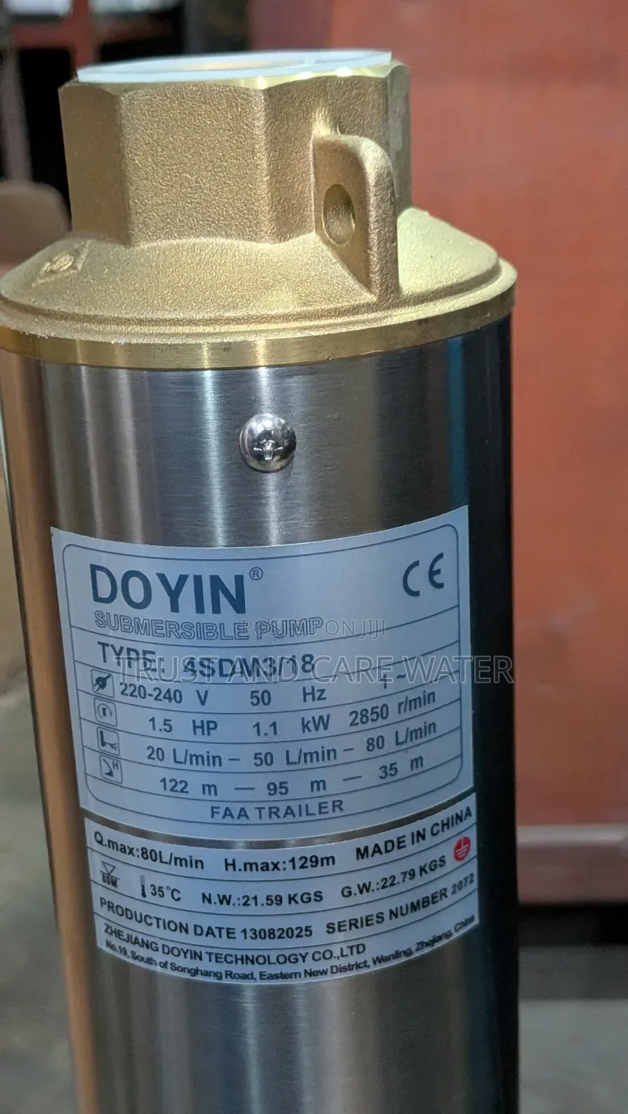 Doyin Submersible Pump 1.5hp