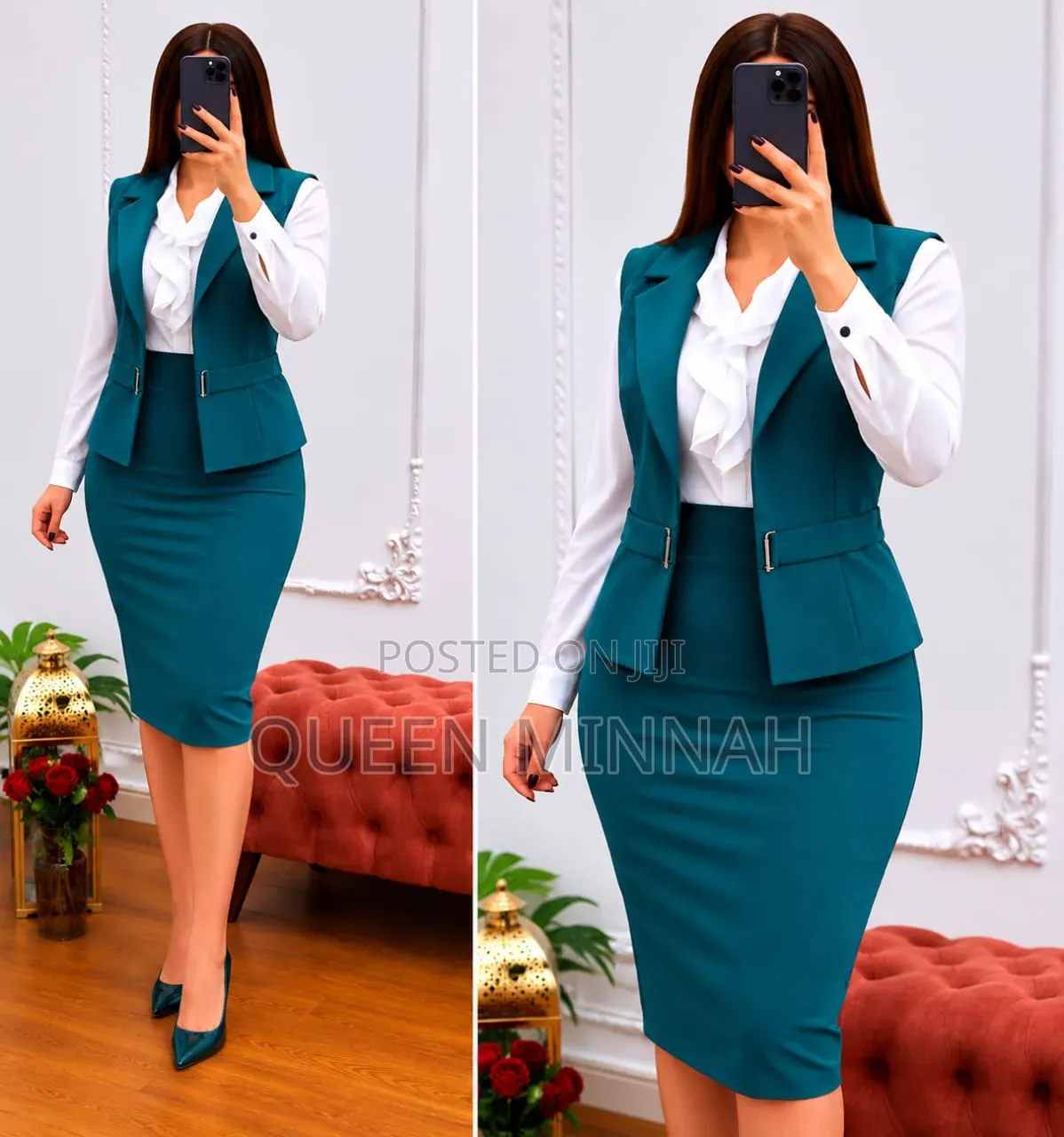 2 Pc Dress for Office
